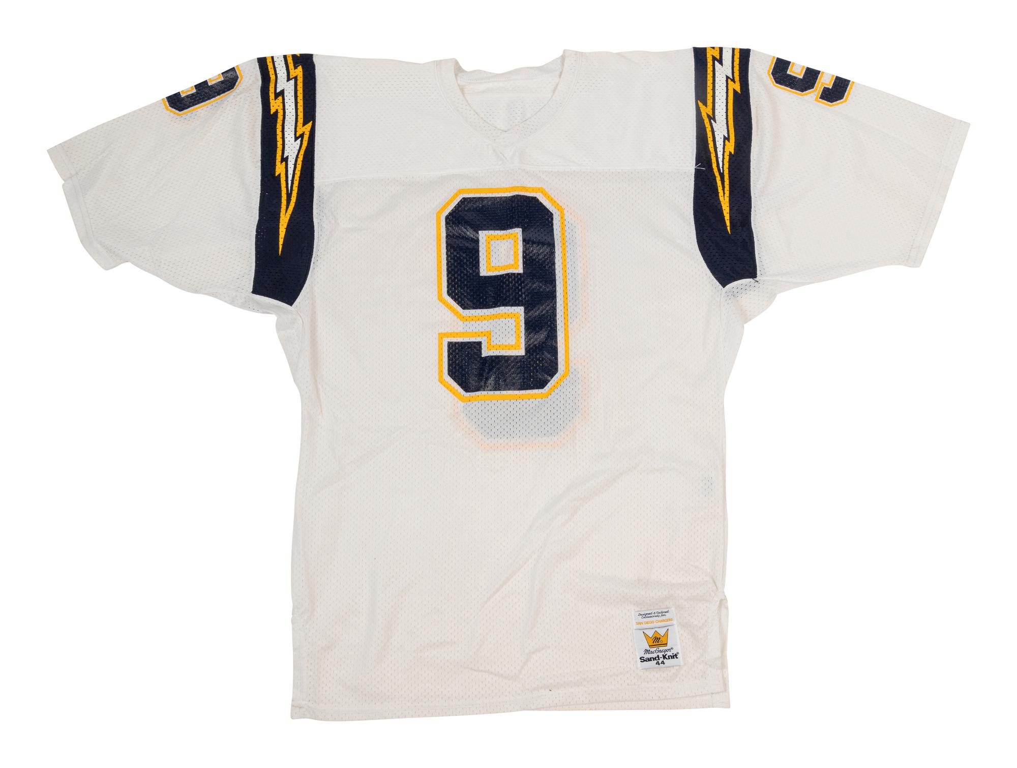 A Group of Three Vintage Jim McMahon San Diego Chargers Football Jerseys from The Collection of Sports Super Agent Steve Zucker,