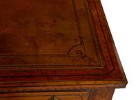 An English Arts and Crafts Style Stained Oak Writing Desk