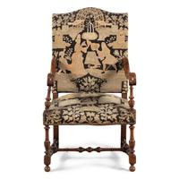 A Louis XIII Walnut Armchair