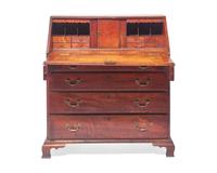 A Chippendale Tiger Maple Slant-Front Desk, Southeastern Pennsylvania, Circa 1770
