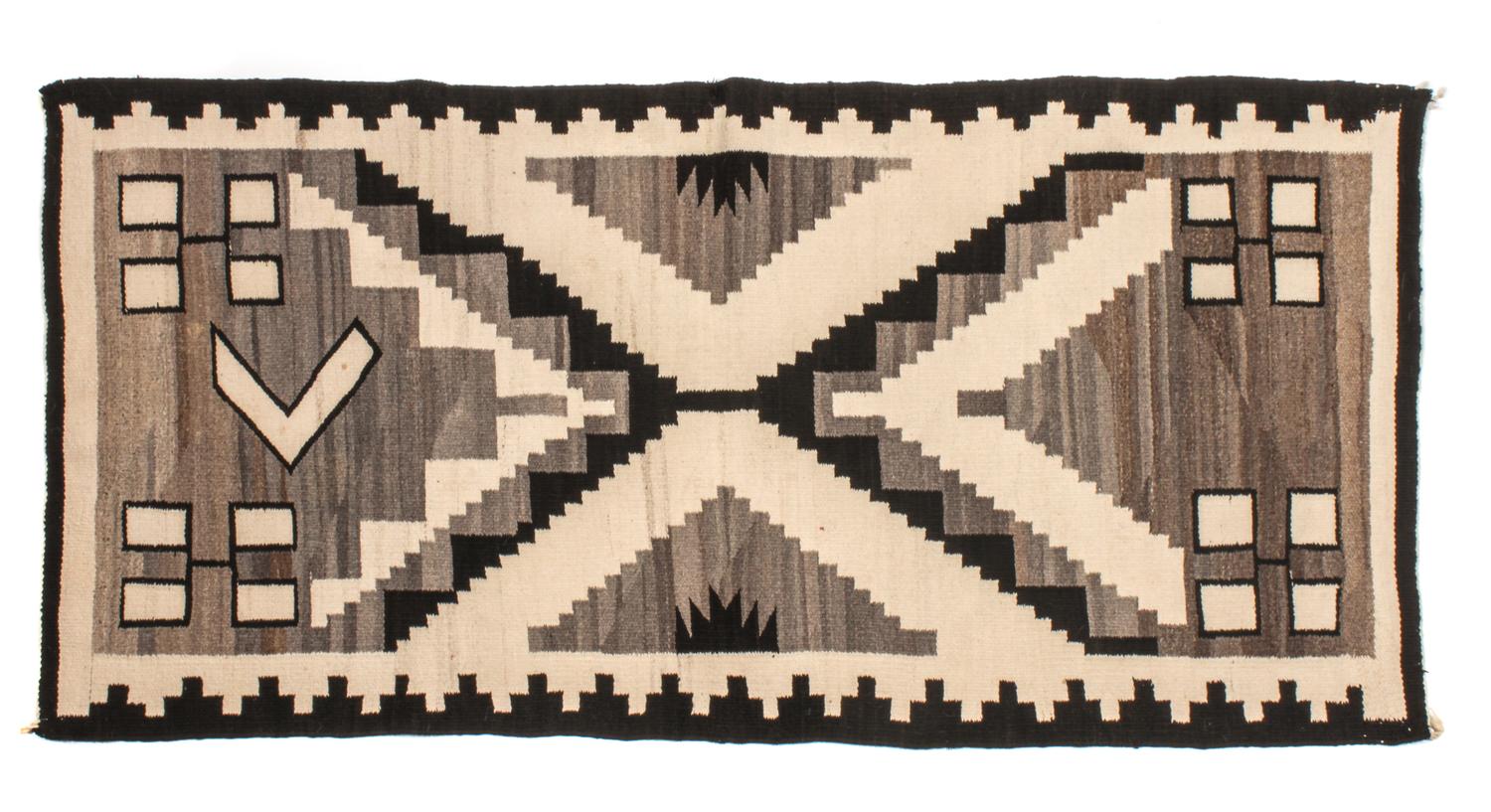 Navajo Two Grey Hills Runner 70 x 34 1/2 inches