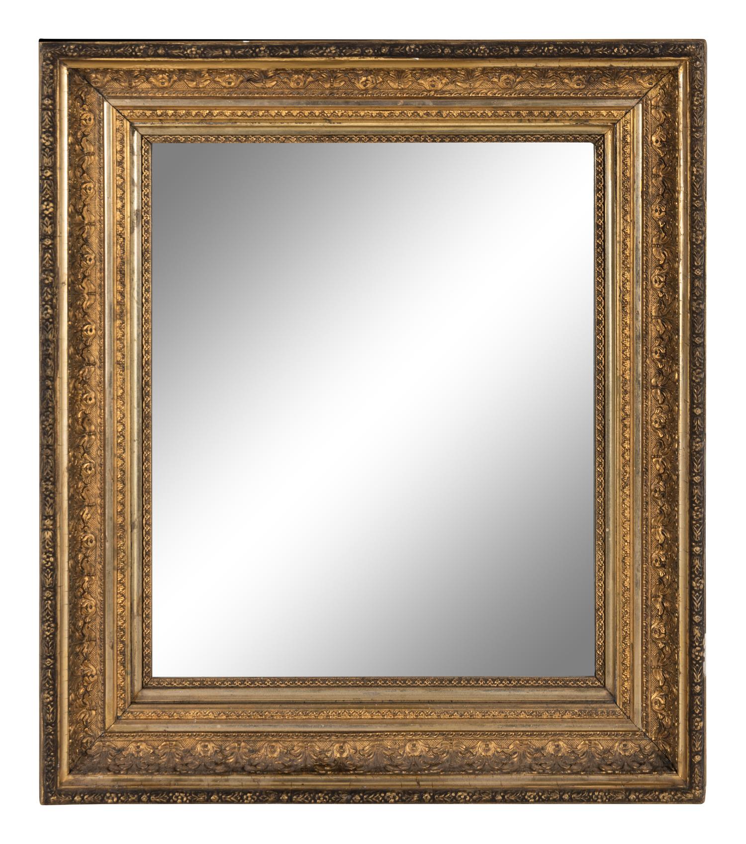 An English Gilt Gesso Mirror