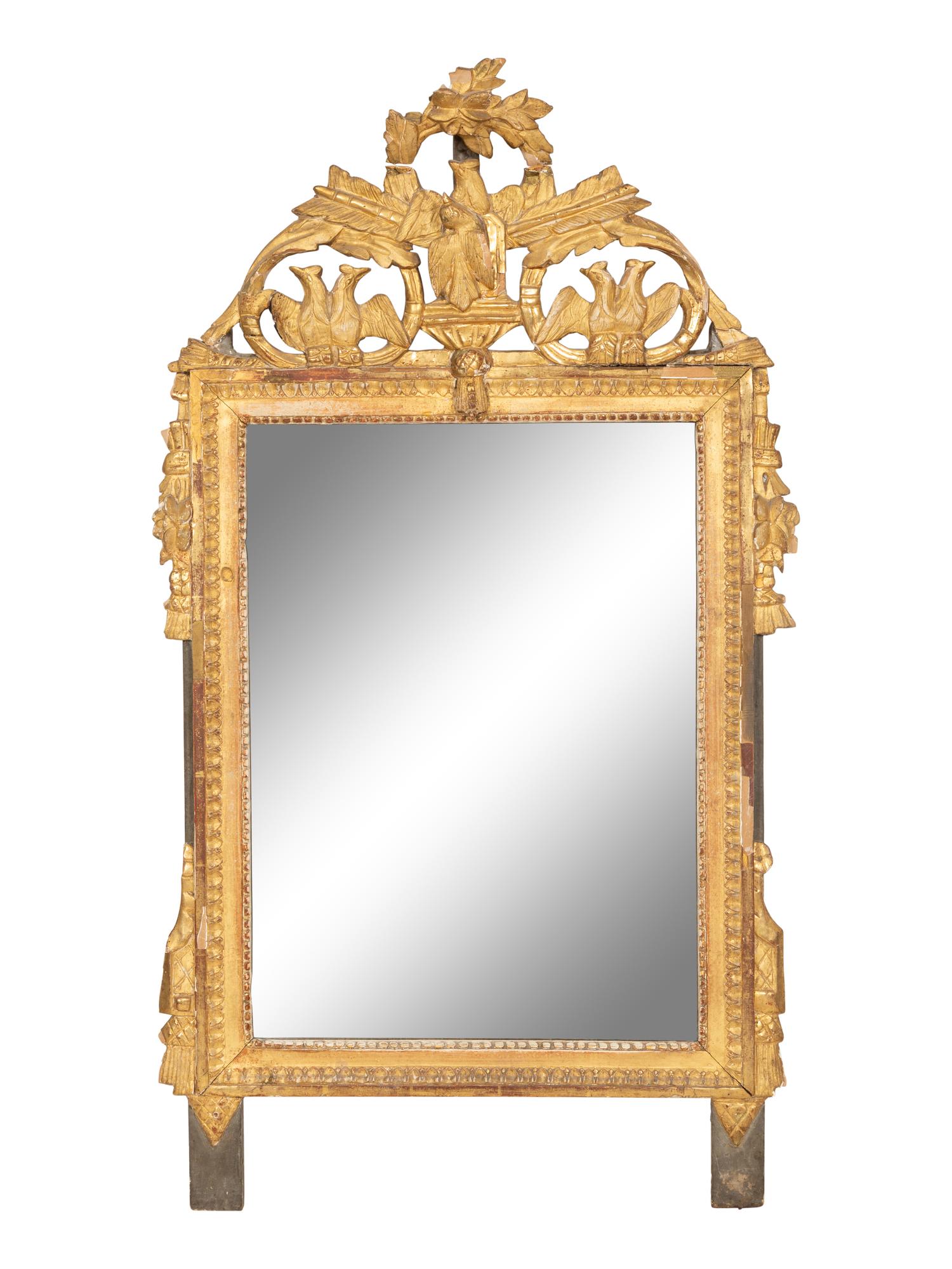 A Louis XVI Style Giltwood Mirror