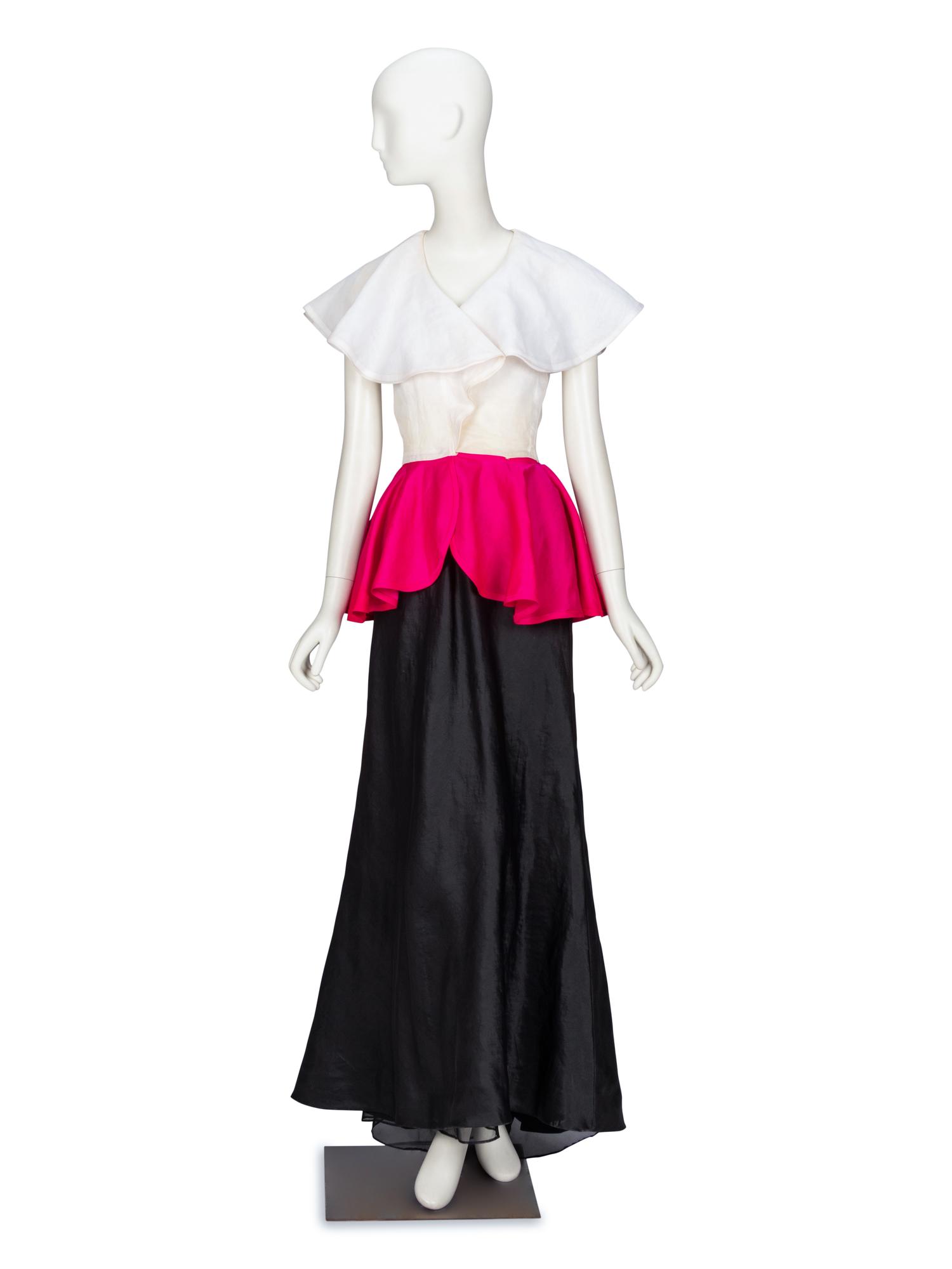 Oscar de la Renta, Evening Gown, 1980's Runway Sample