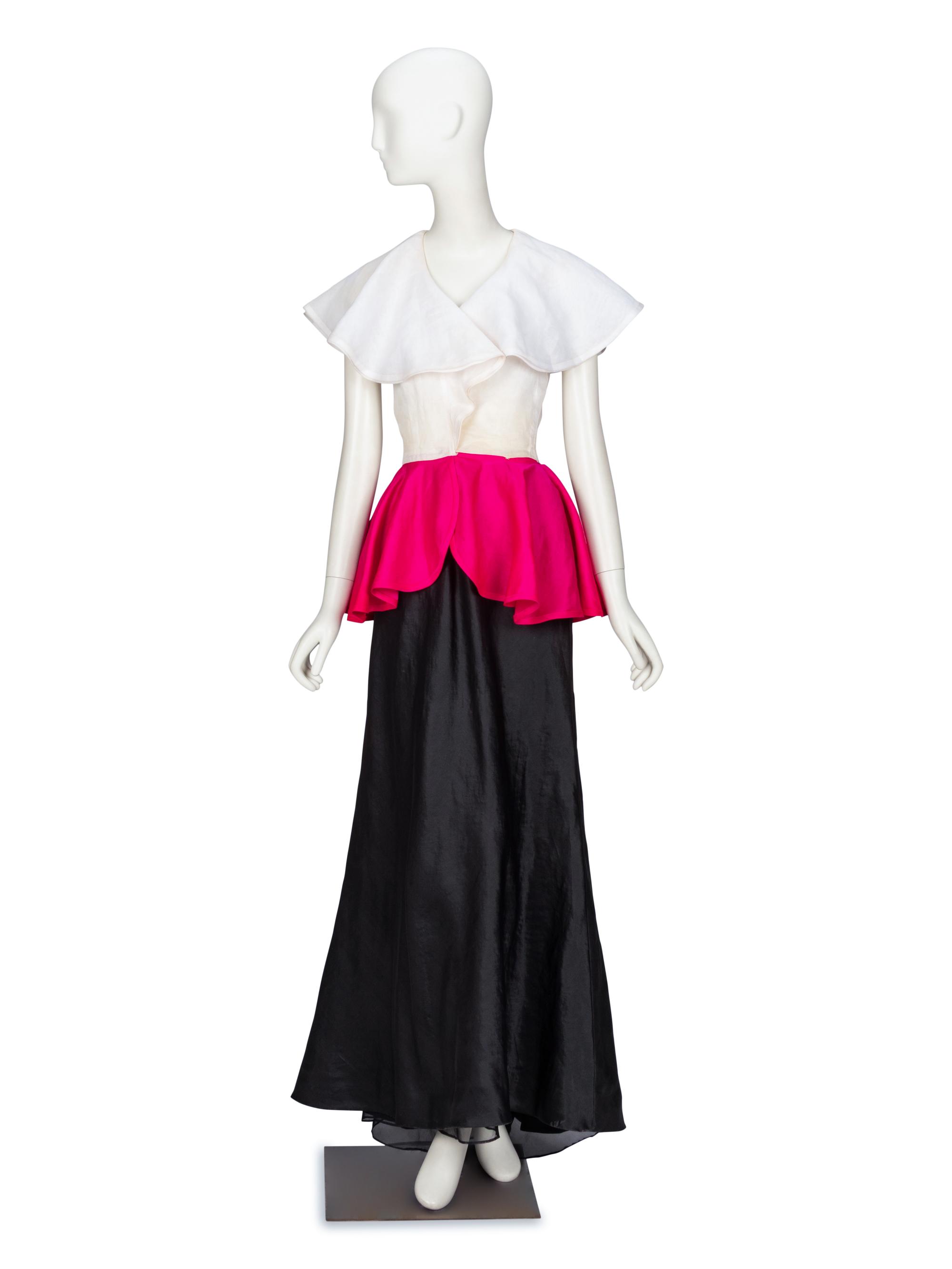 Oscar de la Renta, Evening Gown, 1980's Runway Sample