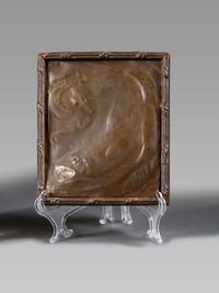 Three Art Nouveau Repoussé Metal Wall Plaques