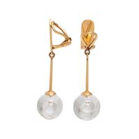 STEUBEN, YELLOW GOLD AND GLASS SET