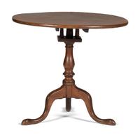 A Chippendale Figured Walnut Tilt-Top Tea Table