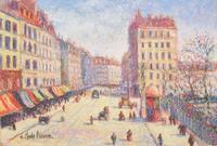 Paris Street Scene, Winter