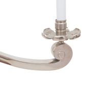 A Nickel Plated Six-Light Chandelier