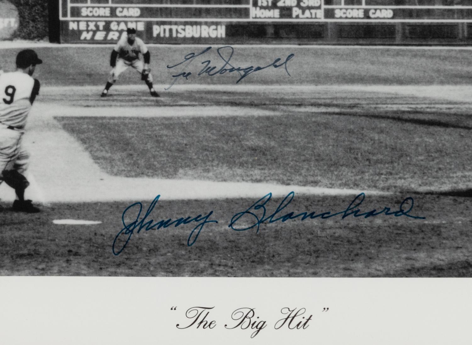 A Signed Autograph Photographic Print Depicting “The Big Hit” Formerly Displayed at Mike Ditka’s Restaurant