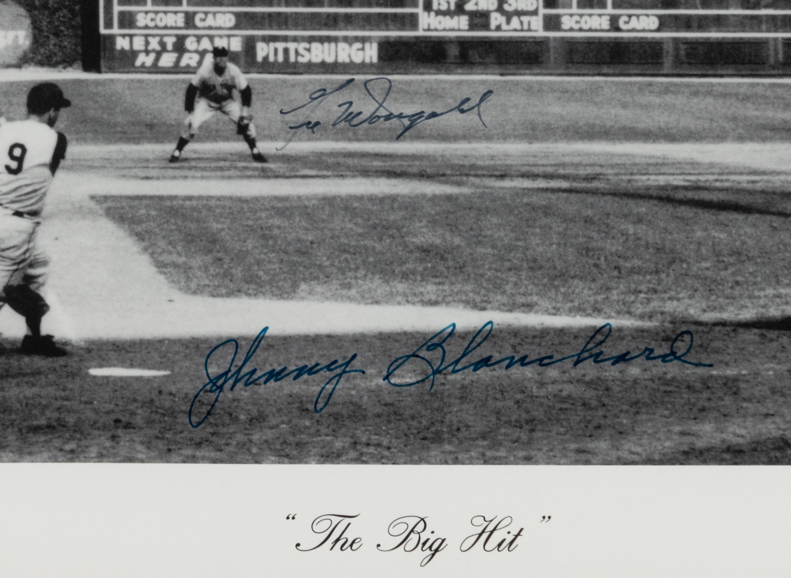 A Signed Autograph Photographic Print Depicting “The Big Hit” Formerly Displayed at Mike Ditka’s Restaurant