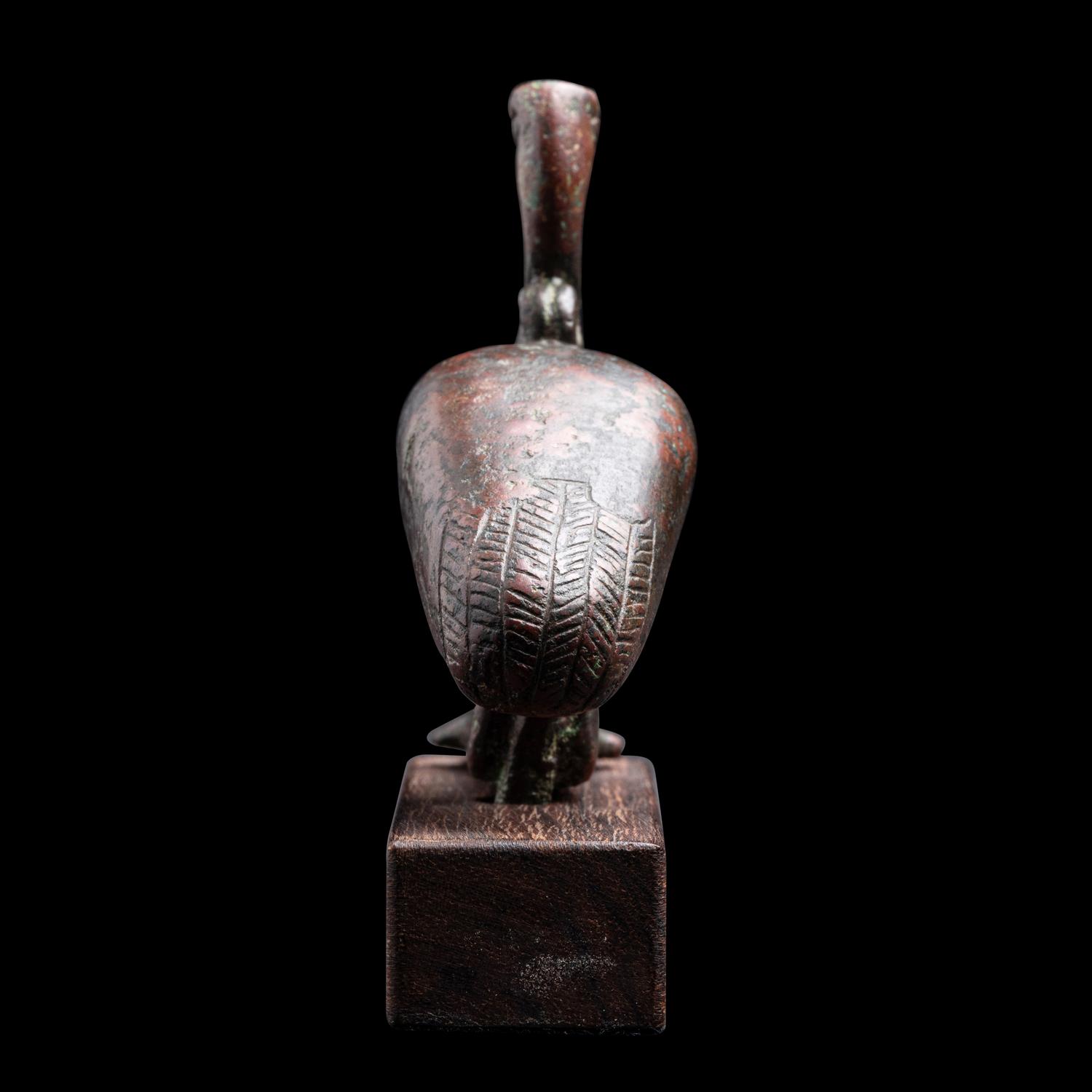 An Egyptian Bronze Ibis