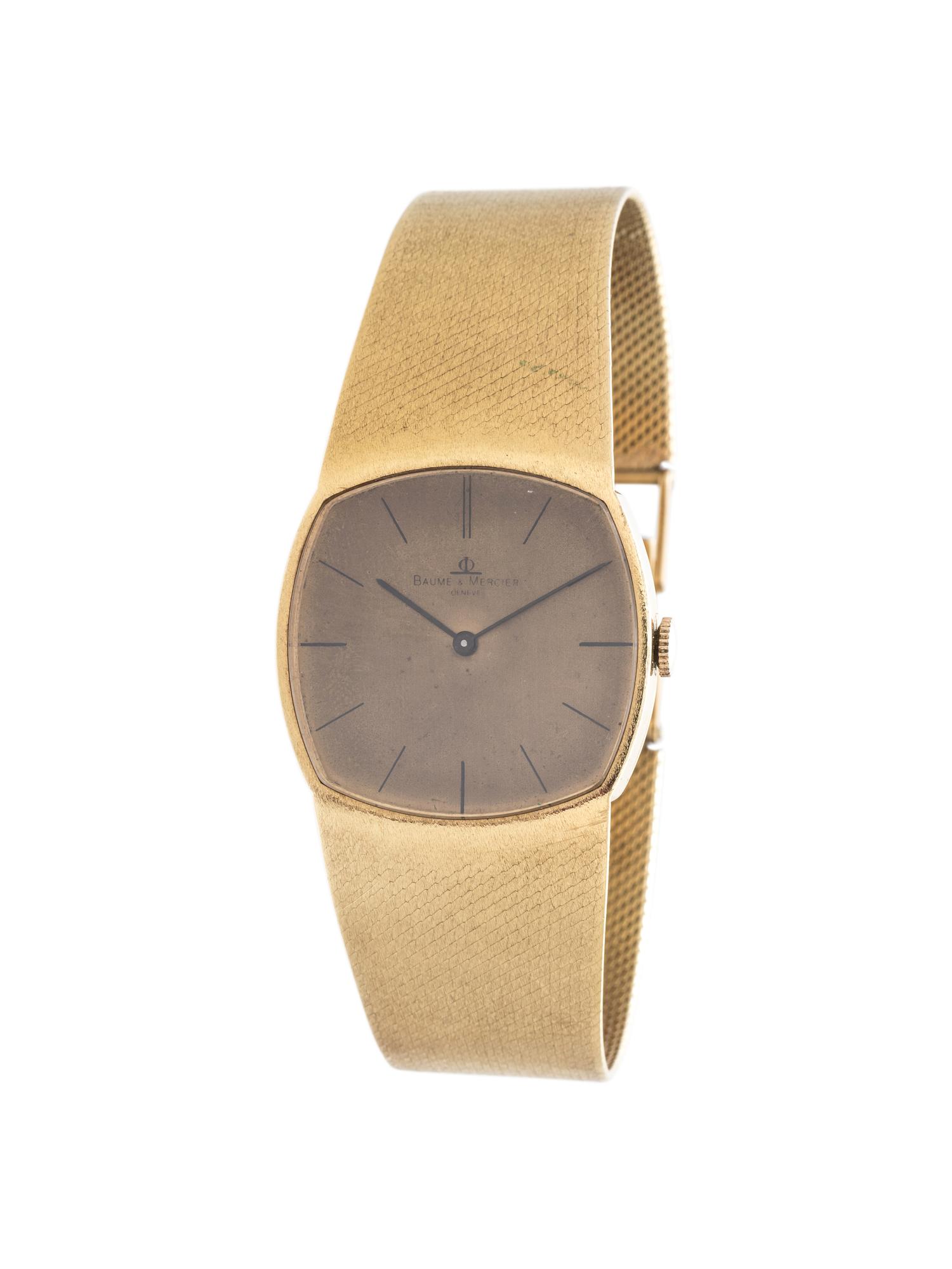BAUME & MERCIER, 14K YELLOW GOLD WRISTWATCH