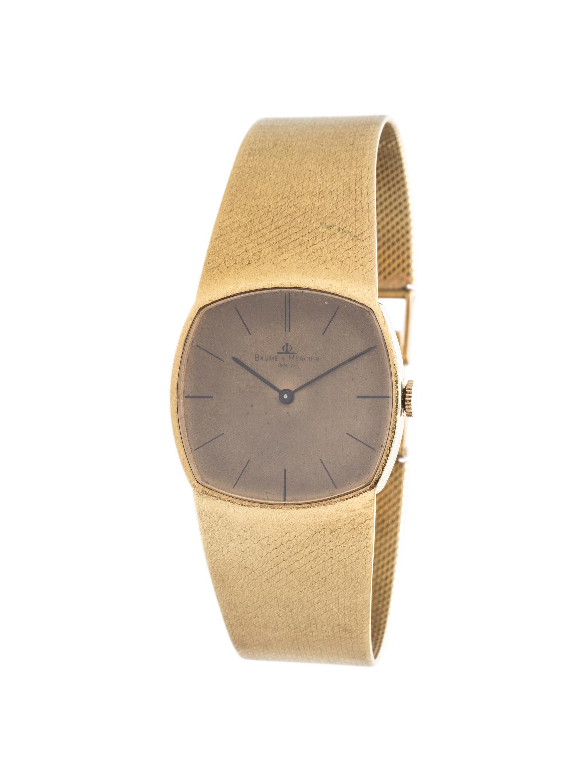 BAUME & MERCIER, 14K YELLOW GOLD WRISTWATCH