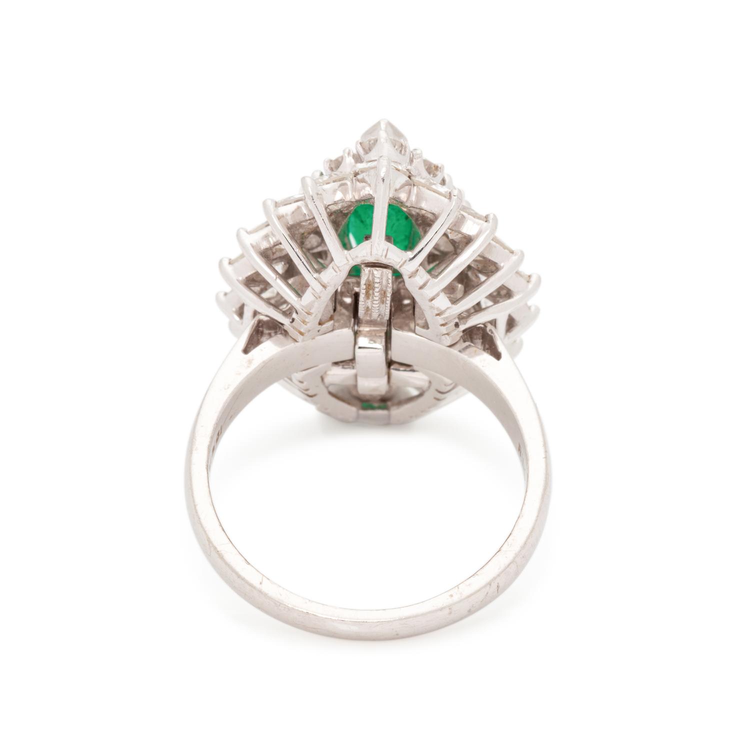 EMERALD AND DIAMOND CONVERTIBLE RING/PENDANT