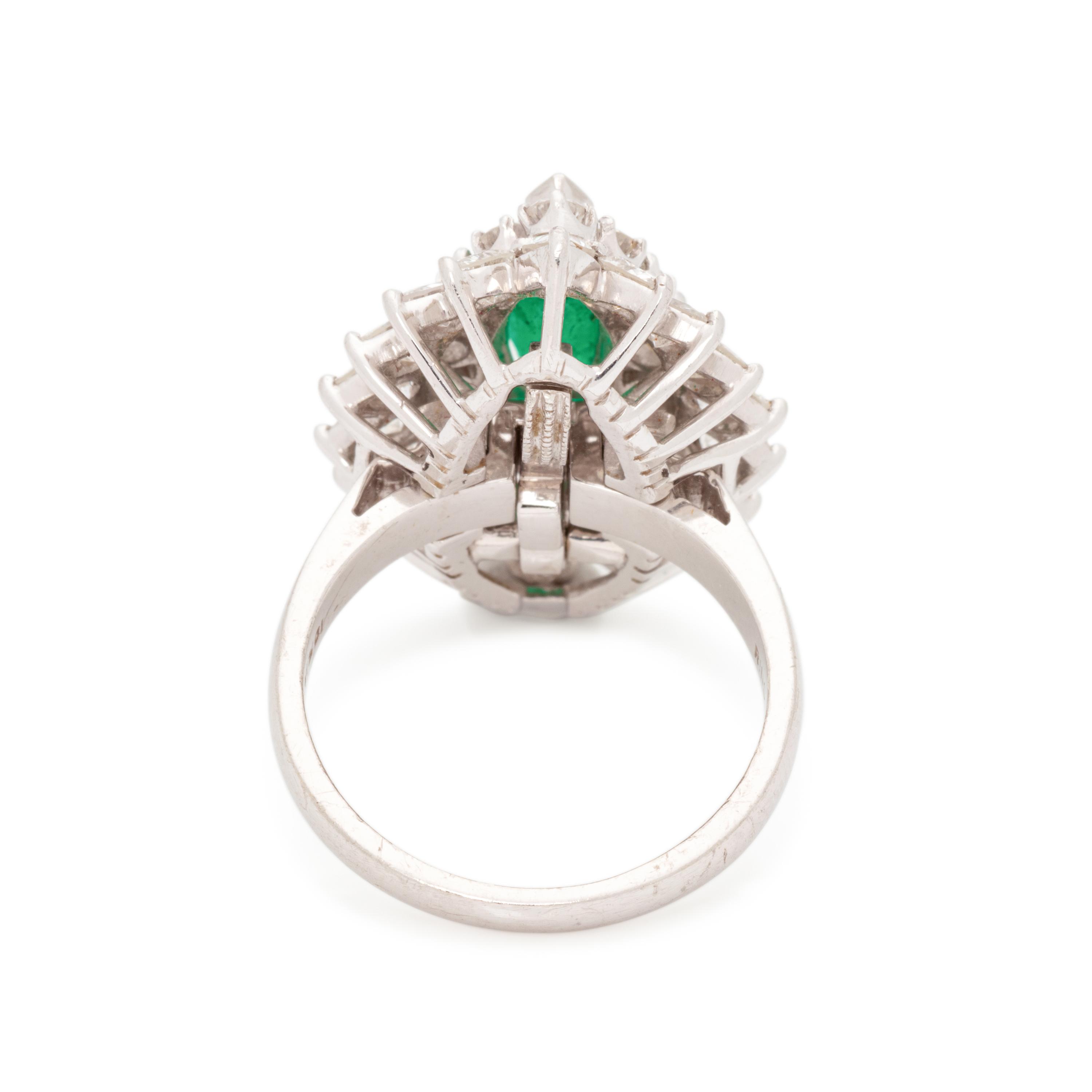 EMERALD AND DIAMOND CONVERTIBLE RING/PENDANT