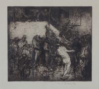 Frank Brangwyn, (American, 1867-1956), The Mountebank