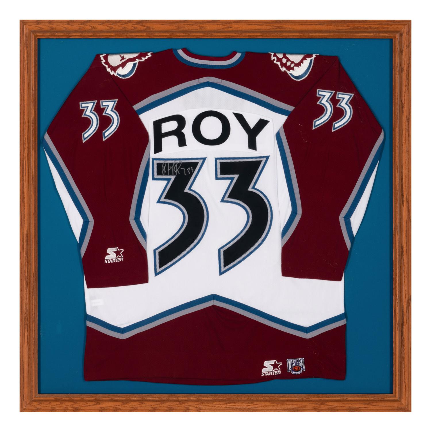A Group of Signed Autograph Hockey Hall of Fame Jersey Displays