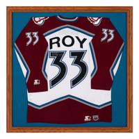 A Group of Signed Autograph Hockey Hall of Fame Jersey Displays