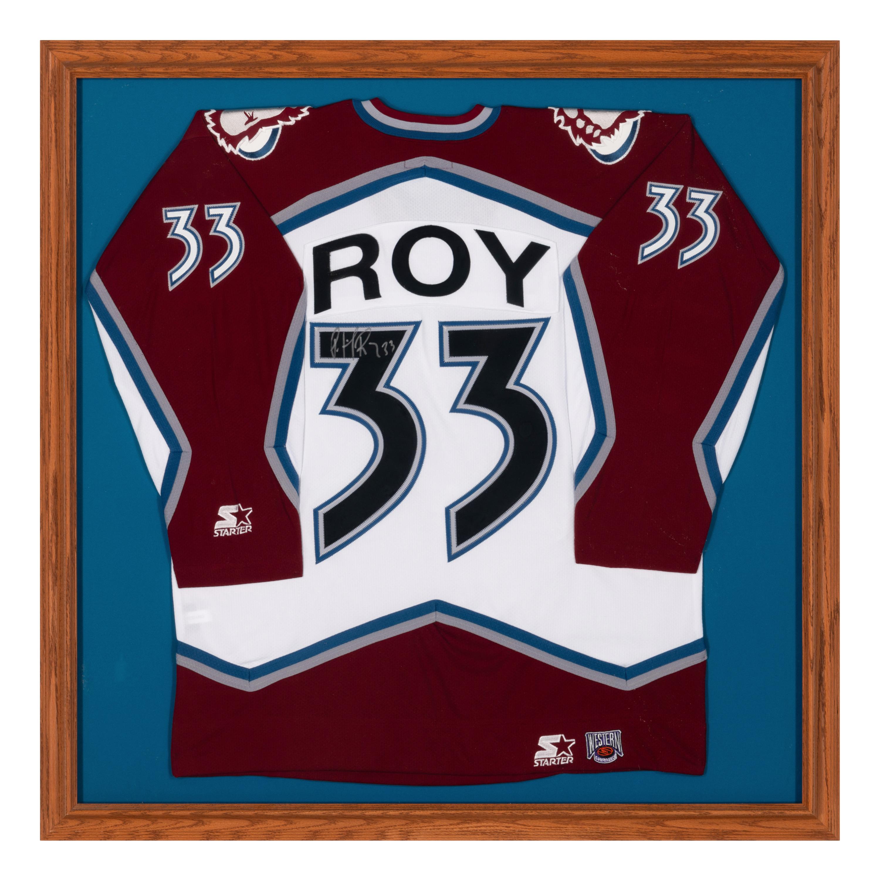 A Group of Signed Autograph Hockey Hall of Fame Jersey Displays