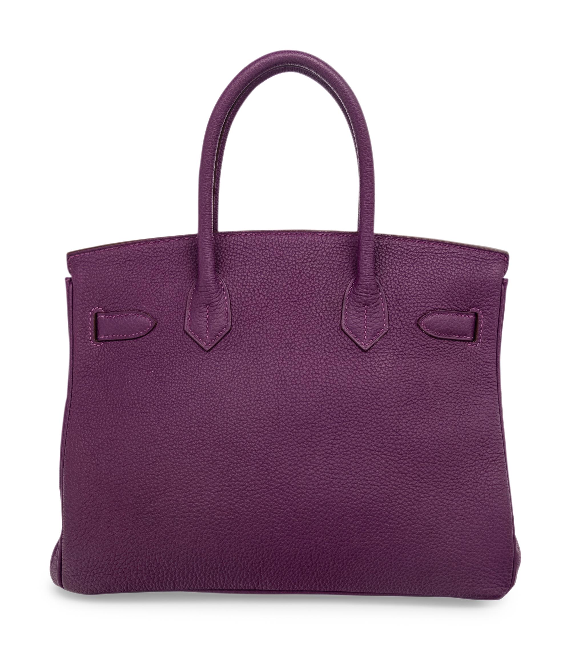 HERMÈS BIRKIN 30 IN ANEMONE TOGO LEATHER