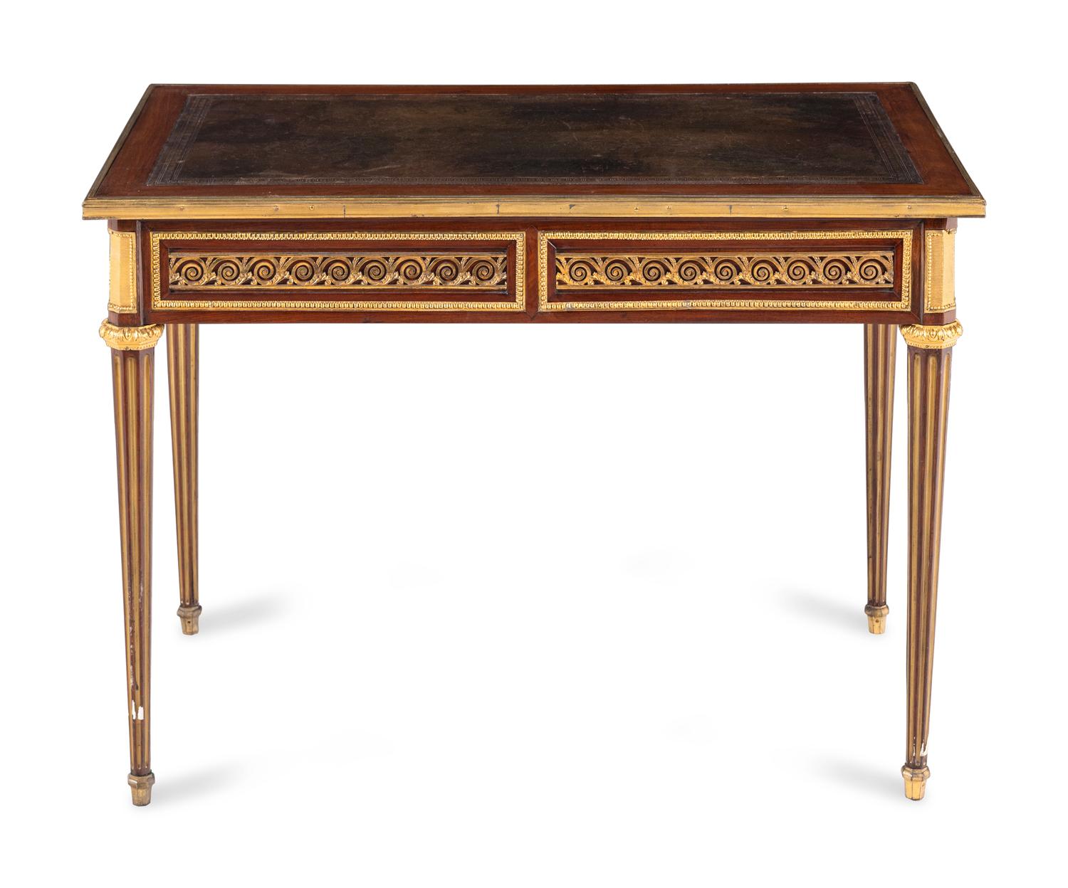 An Empire Gilt Metal Mounted Mahogany Lady's Writing Desk