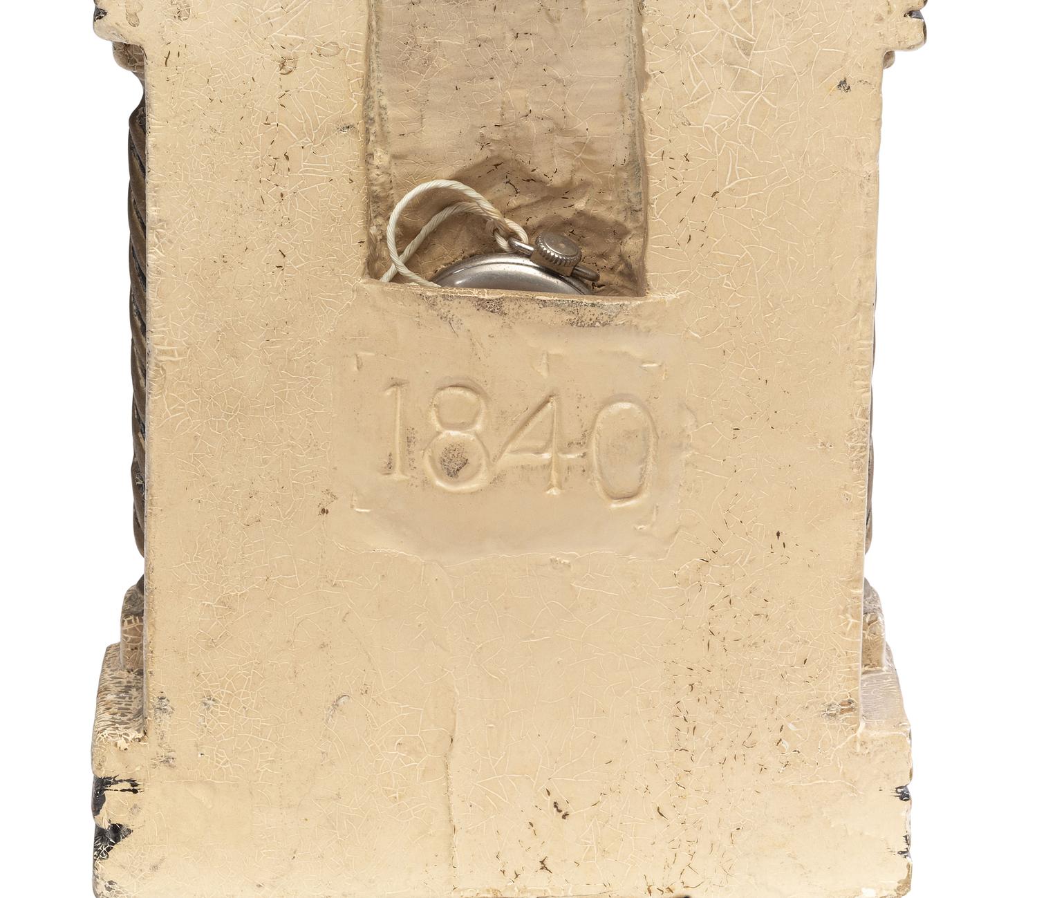 A Neoclassical Carved Limestone Watch Hutch
