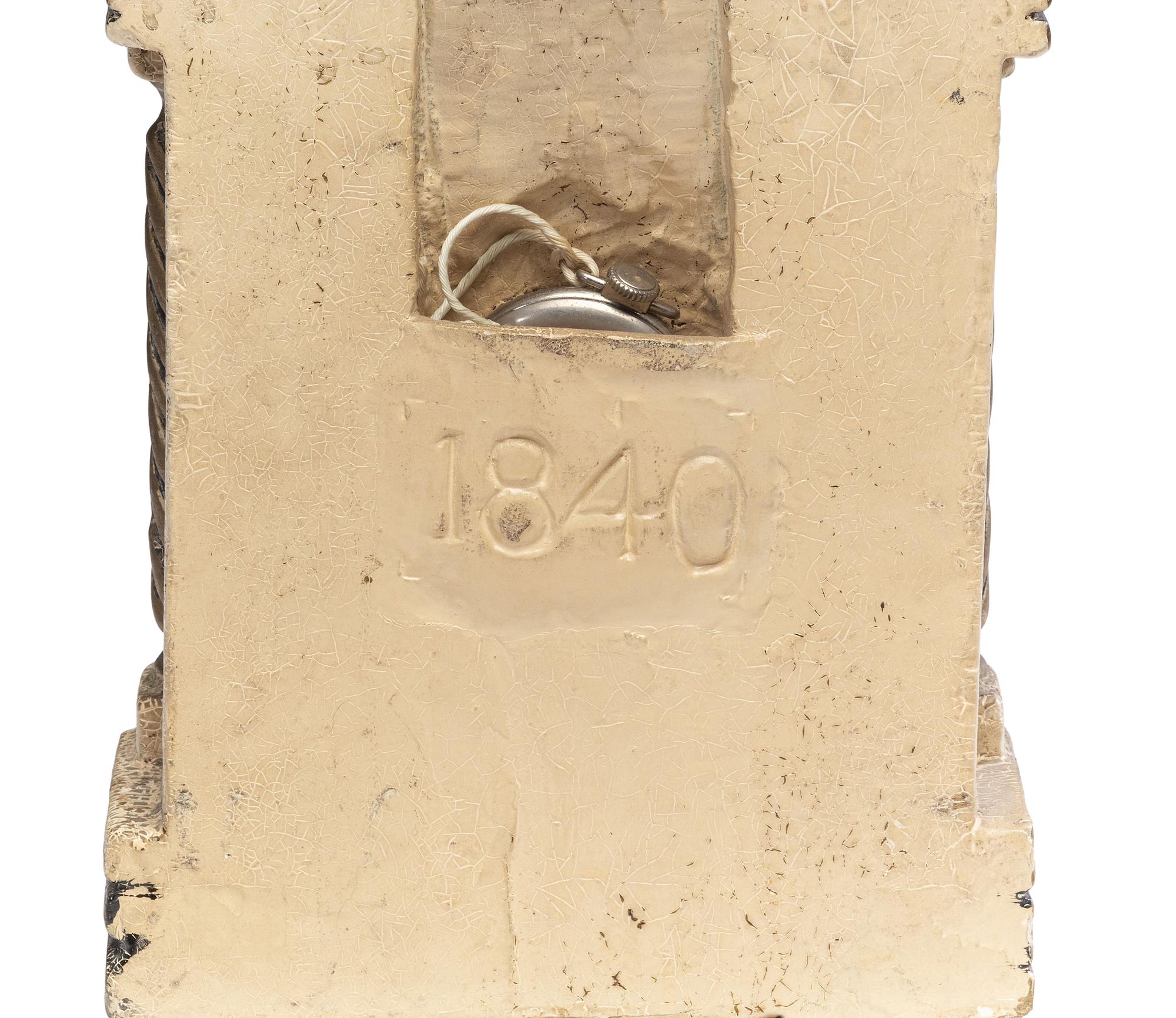 A Neoclassical Carved Limestone Watch Hutch