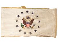 [JOHNSON, Lyndon B. (1908-1973).] A group of political items associated with the administration of President Lyndon B. Johnson and highlighted by a Tiffany & Co. box with presidential seal.