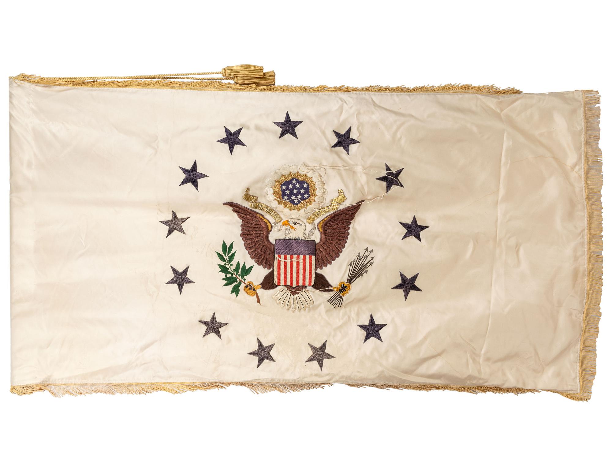 [JOHNSON, Lyndon B. (1908-1973).] A group of political items associated with the administration of President Lyndon B. Johnson and highlighted by a Tiffany & Co. box with presidential seal.