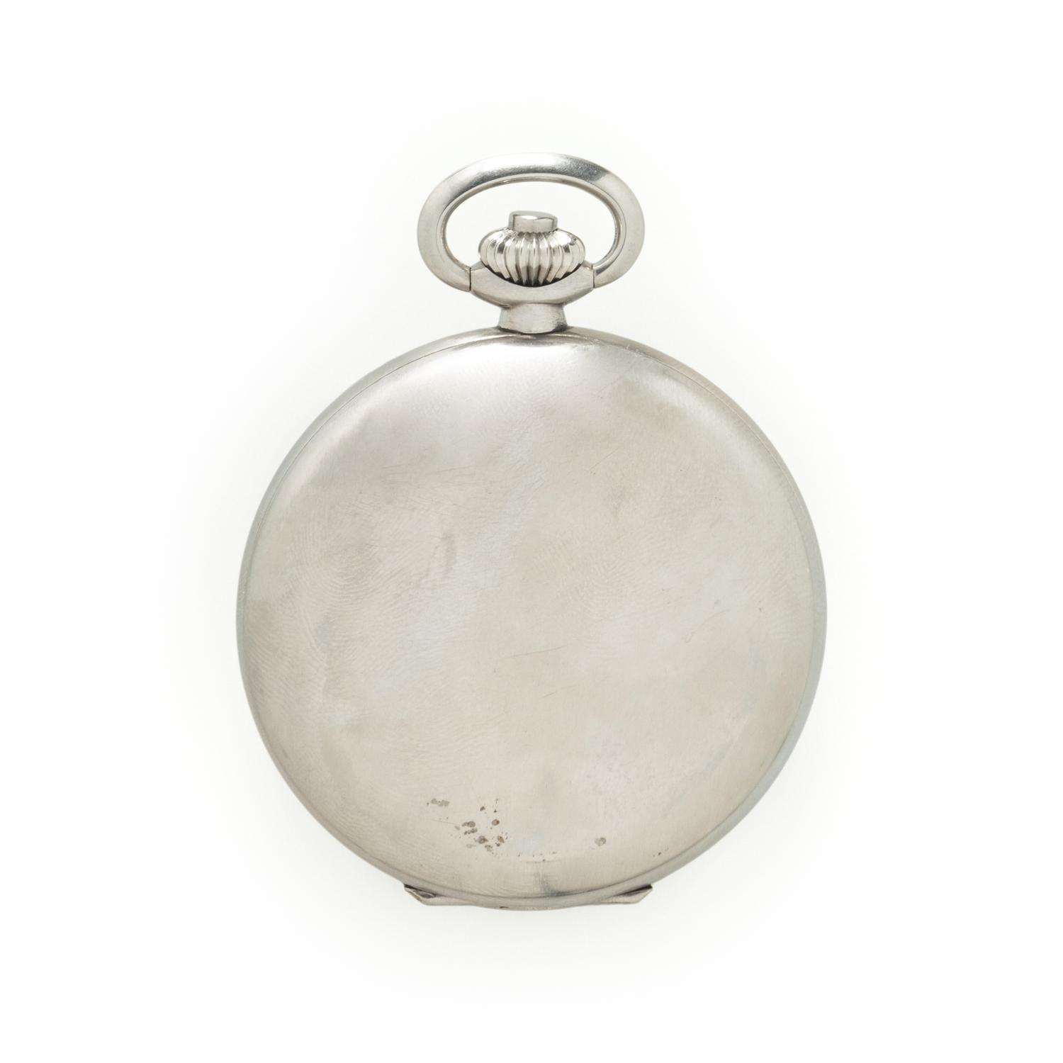 PATEK PHILIPPE, STAINLESS STEEL POCKET WATCH