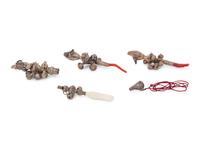 Four Silver Baby Rattles