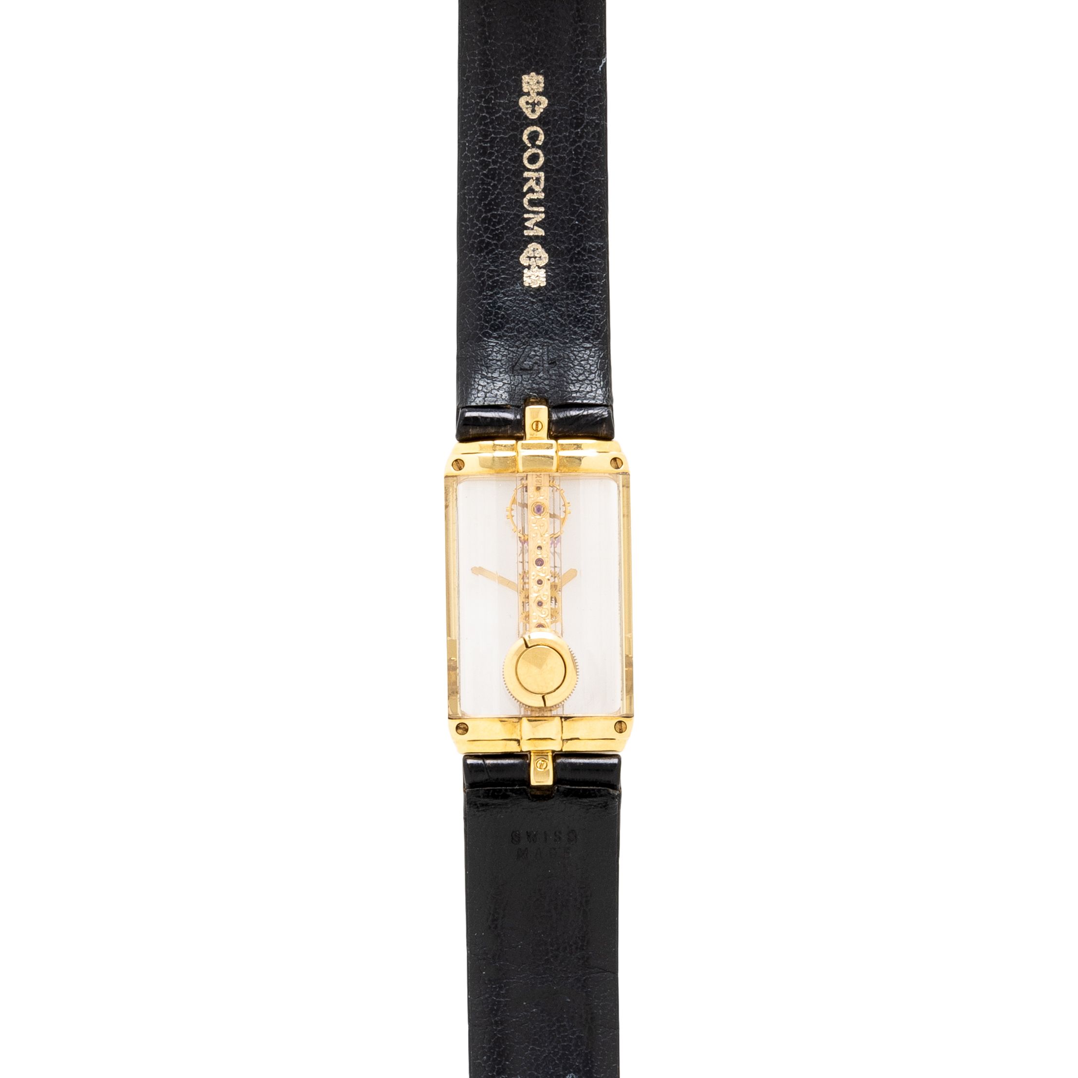 CORUM, REF. 13150, 18K YELLOW GOLD 'GOLDEN BRIDGE' WATCH | Freeman's