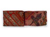 Two Hermès 90cm Silk/Cashmere Scarves