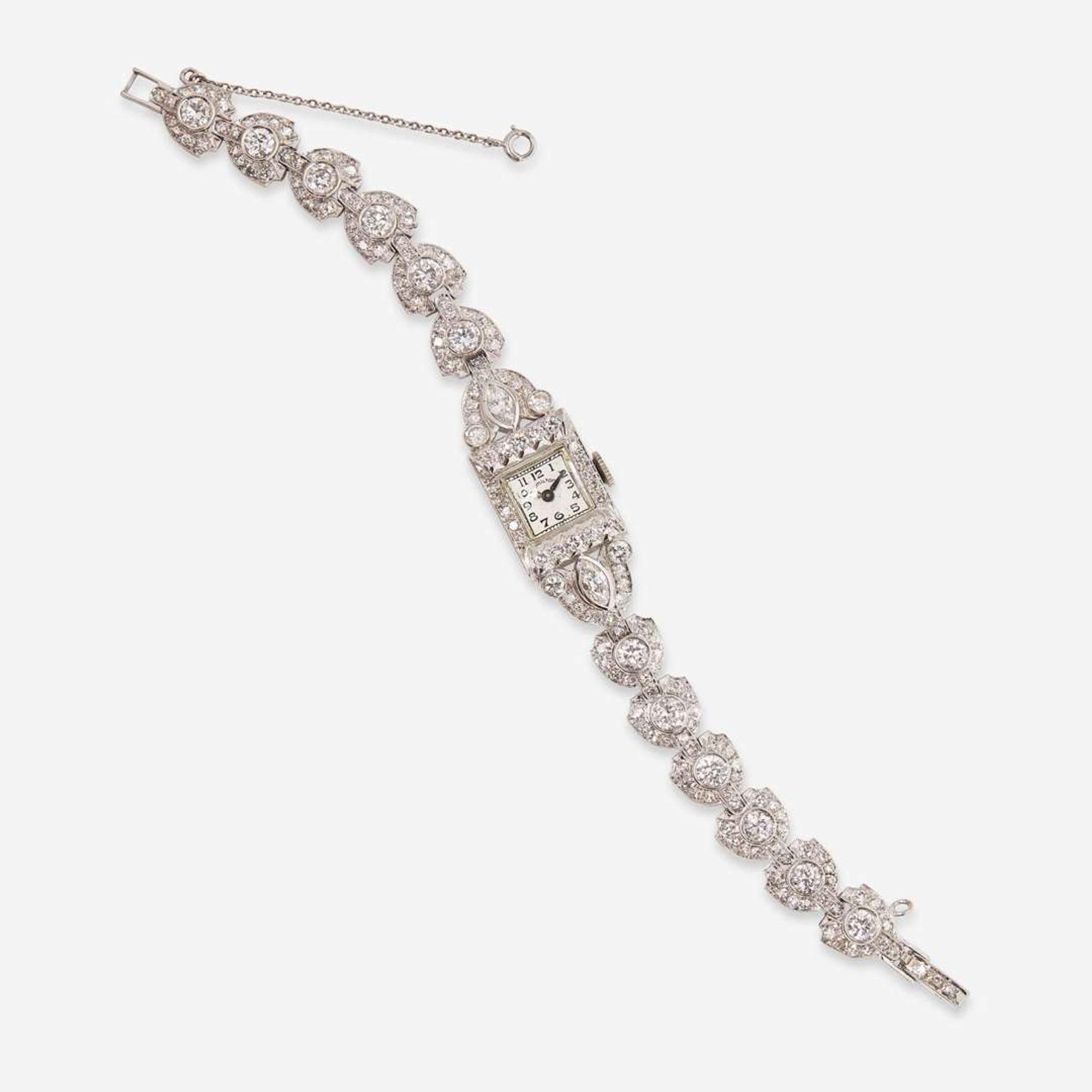 A Platinum and Diamond Hamilton Ladies Watch Art Deco, c.1920