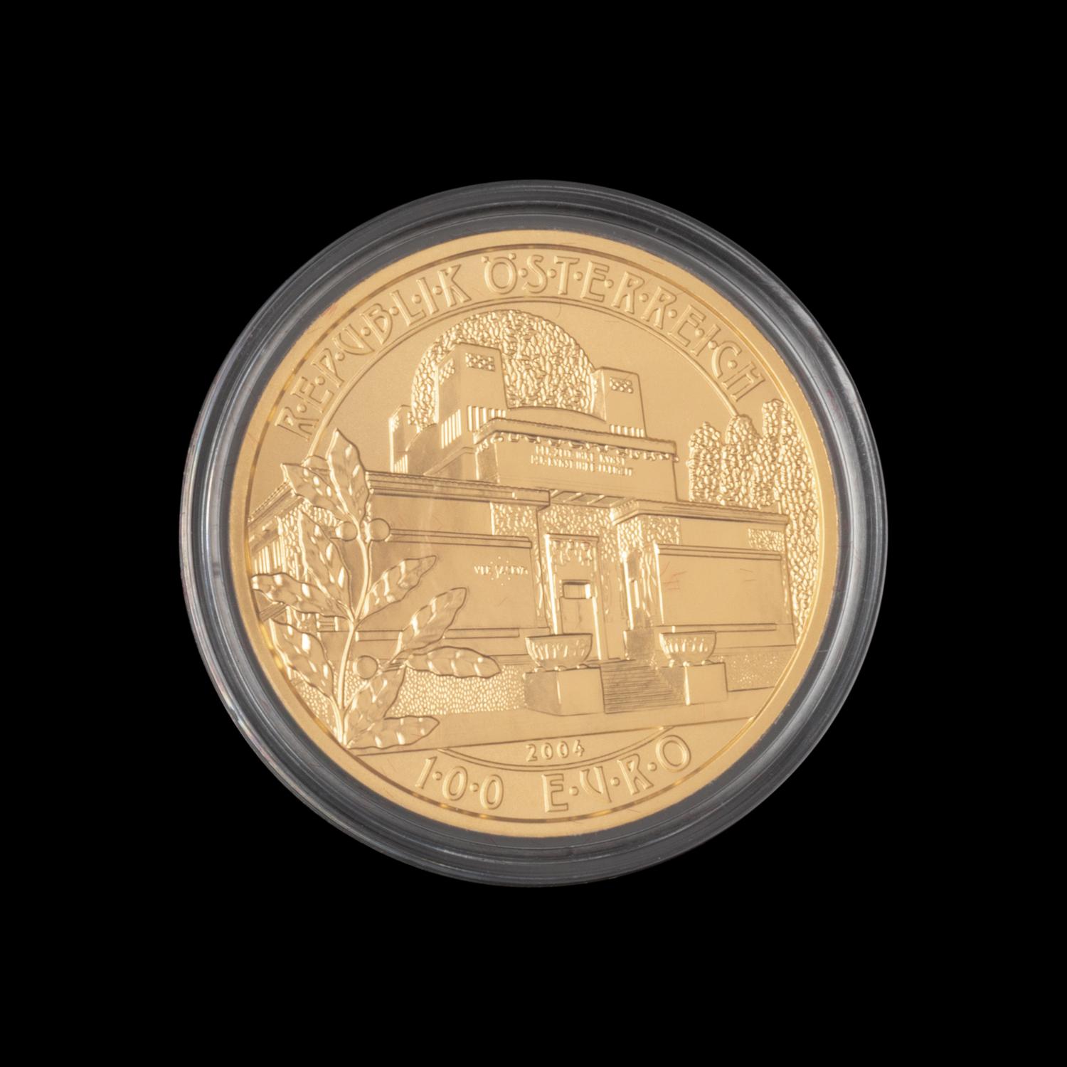 [AUSTRIA] A 2004 Weiner Secession Commemorative Gold 100-Euro Coin