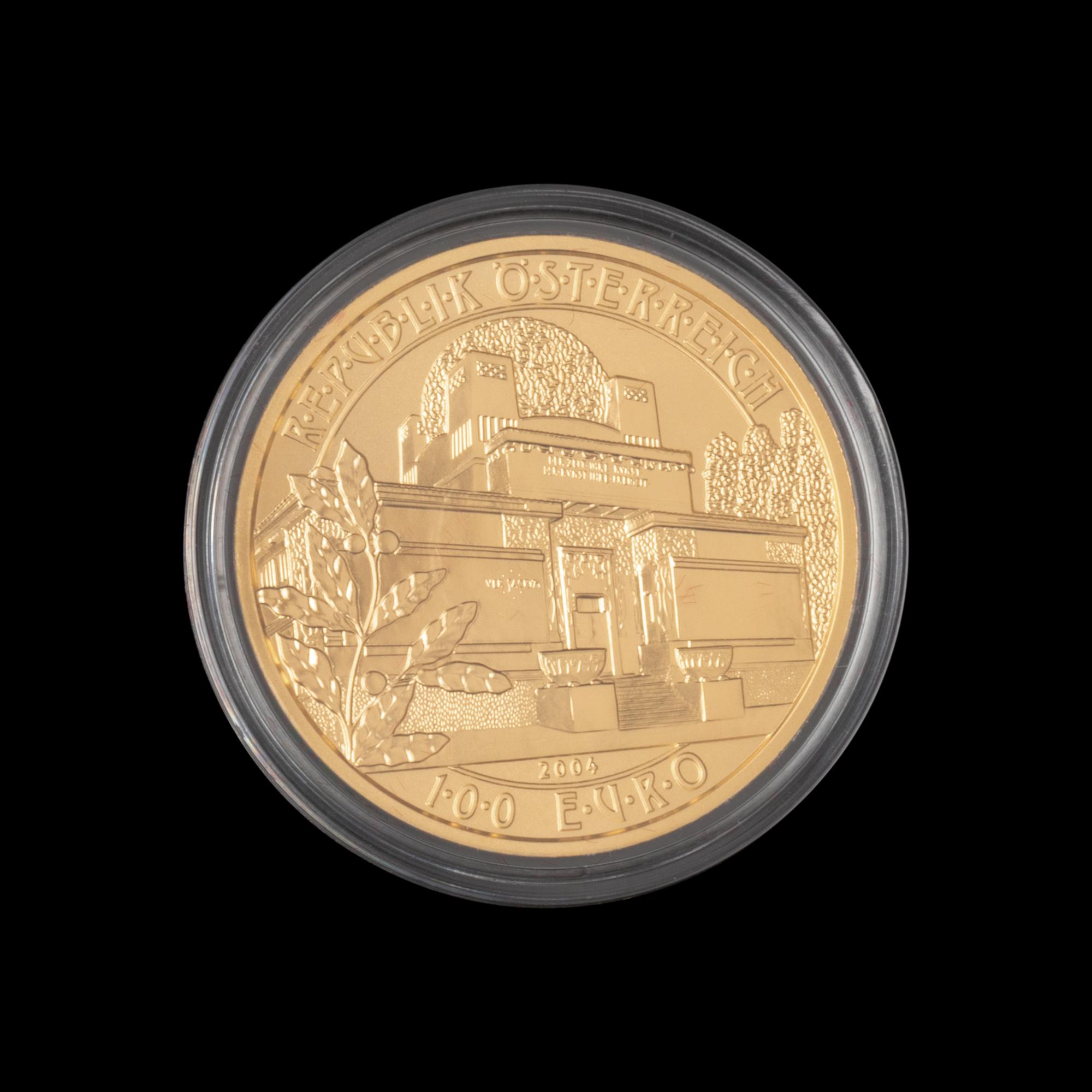 [AUSTRIA] A 2004 Weiner Secession Commemorative Gold 100-Euro Coin