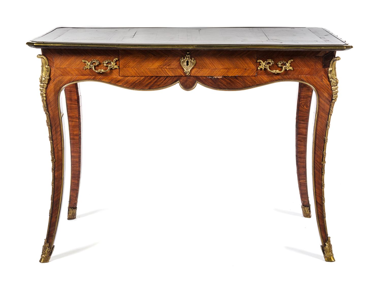 A Louis XV Style Kingwood Occasional Table Height 27 x width 38 1/2 x depth 21 1/2 inches. — 19TH CENTURY