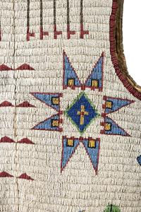 Cheyenne River Sioux Beaded Pictorial Hide Vest
