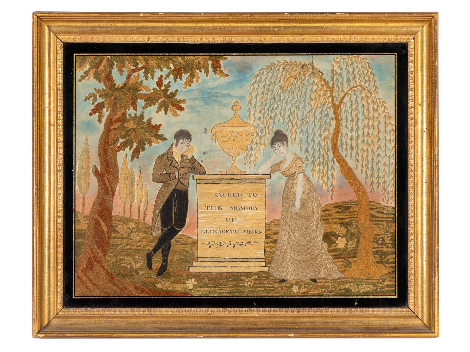 A George III Needlework Mourning Picture