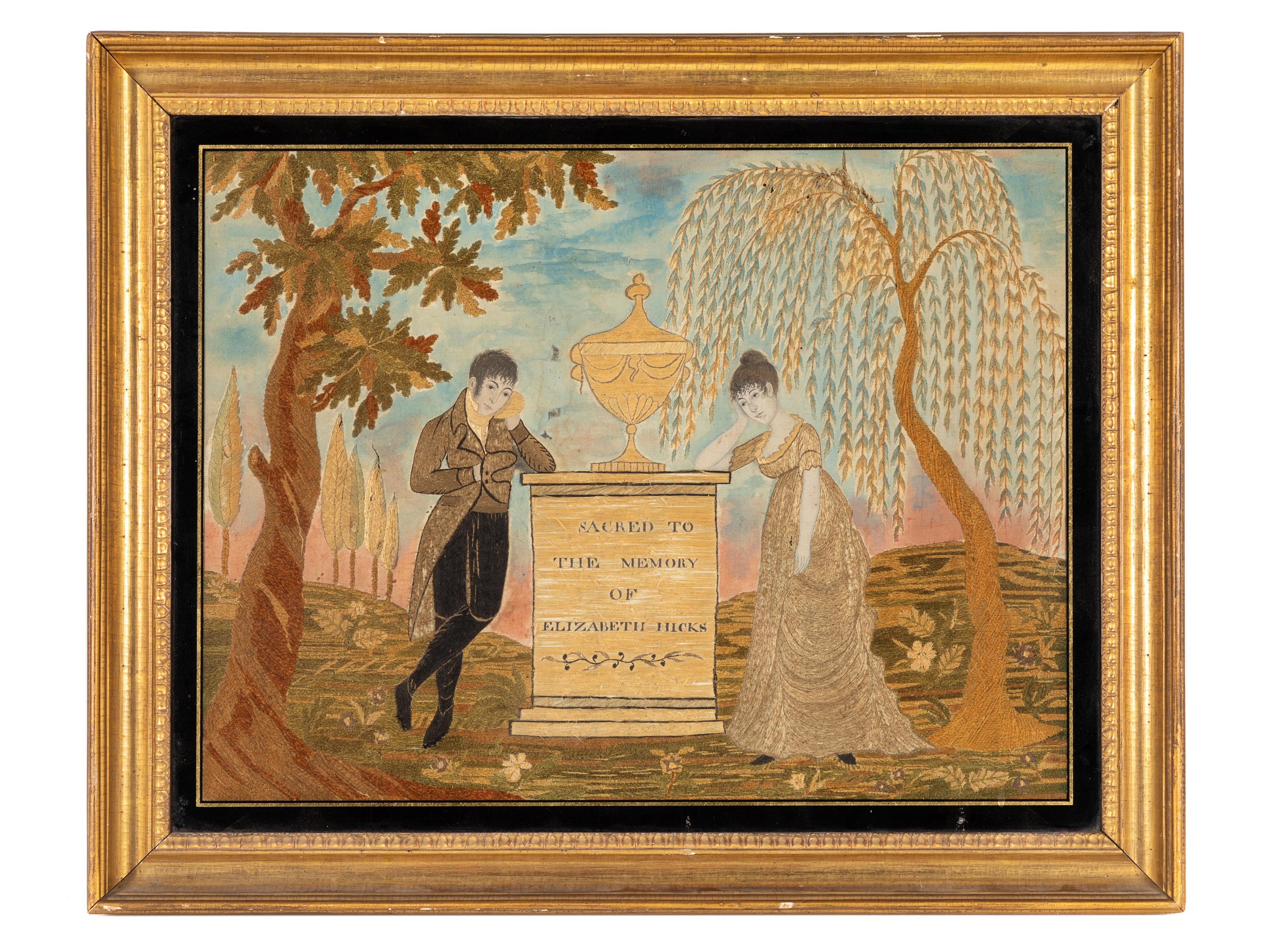 A George III Needlework Mourning Picture