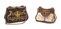Two Pairs of French Opera Glasses, Width of wider 4 5/8 inches.
