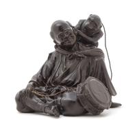 A Bronze Okimono Height 6 1/2 inches. — MARKED HIDEMITSU, MEIJI PERIOD