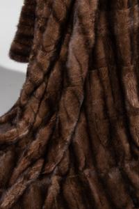 Sable Fur Blanket Lined with Gray Wool, Attributed to J. Mendel