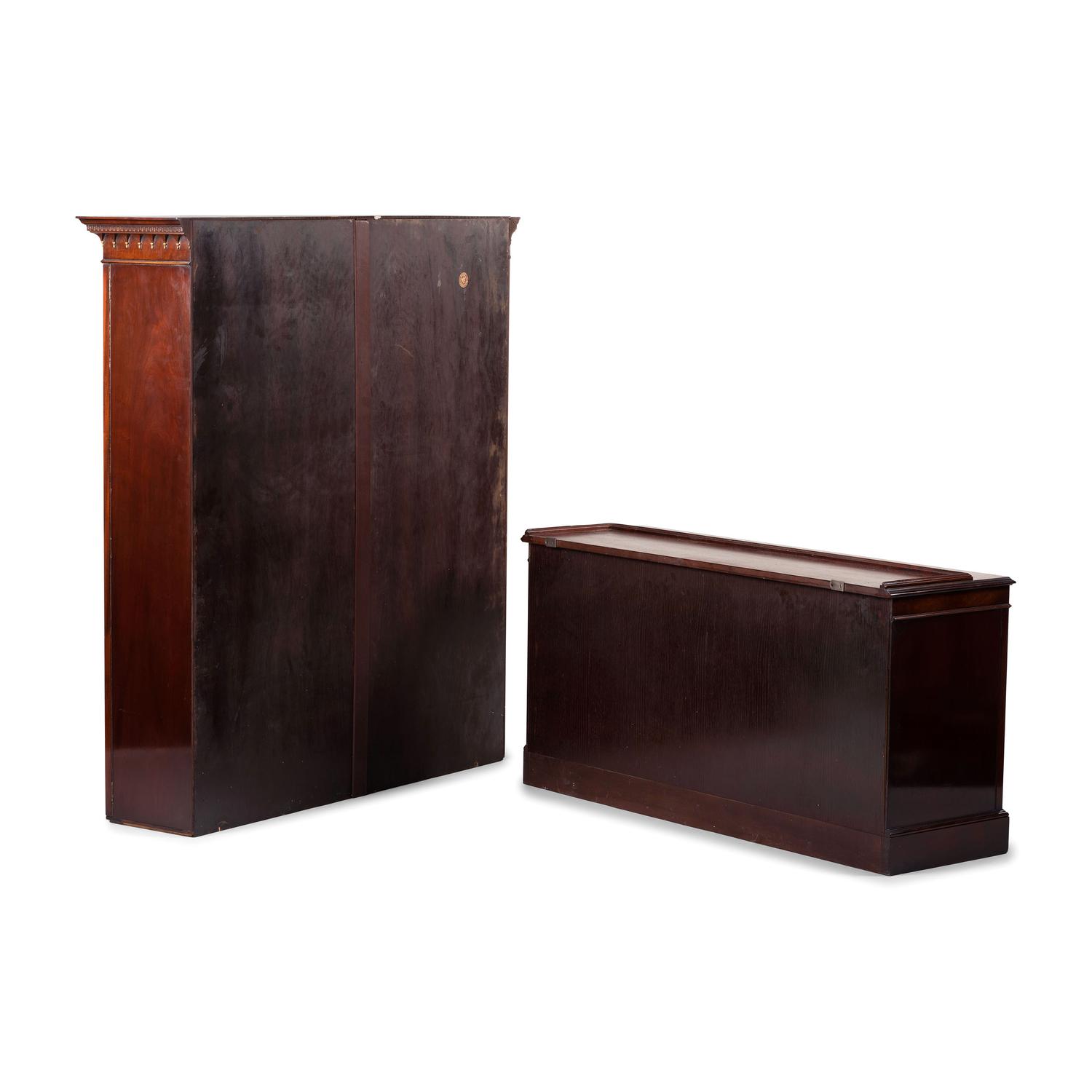A Baker Georgian Style Mahogany Bookcase