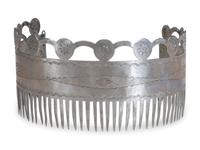 Menominee German Silver Hair Comb