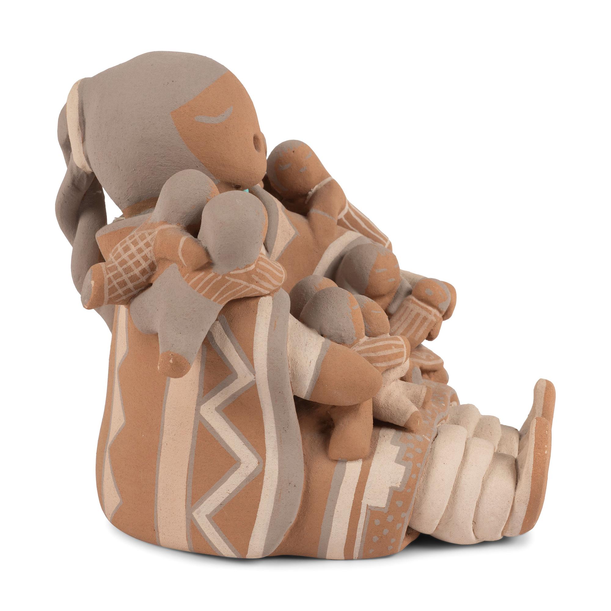 Pottery Storyteller, with Eight Children