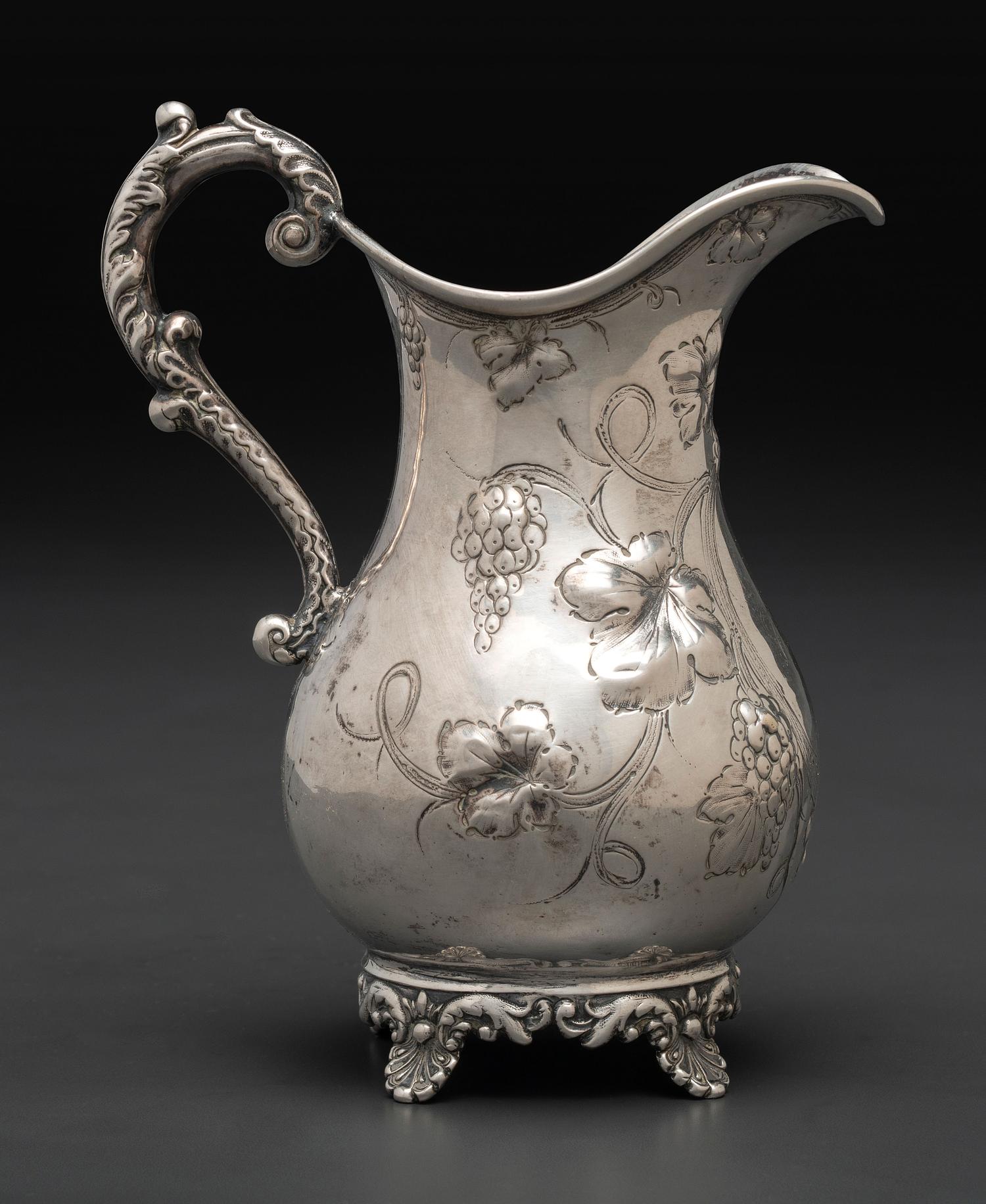 An American Coin Silver Cream Pitcher