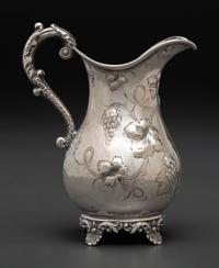 An American Coin Silver Cream Pitcher